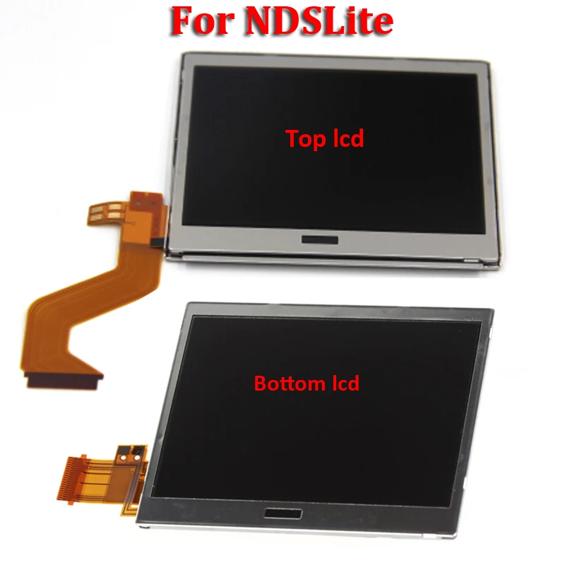 Запасные части верхний нижний и Нижний ЖК экран дисплей для Nintendo DS Lite/NDS/NDSL/NDSi New 3DS