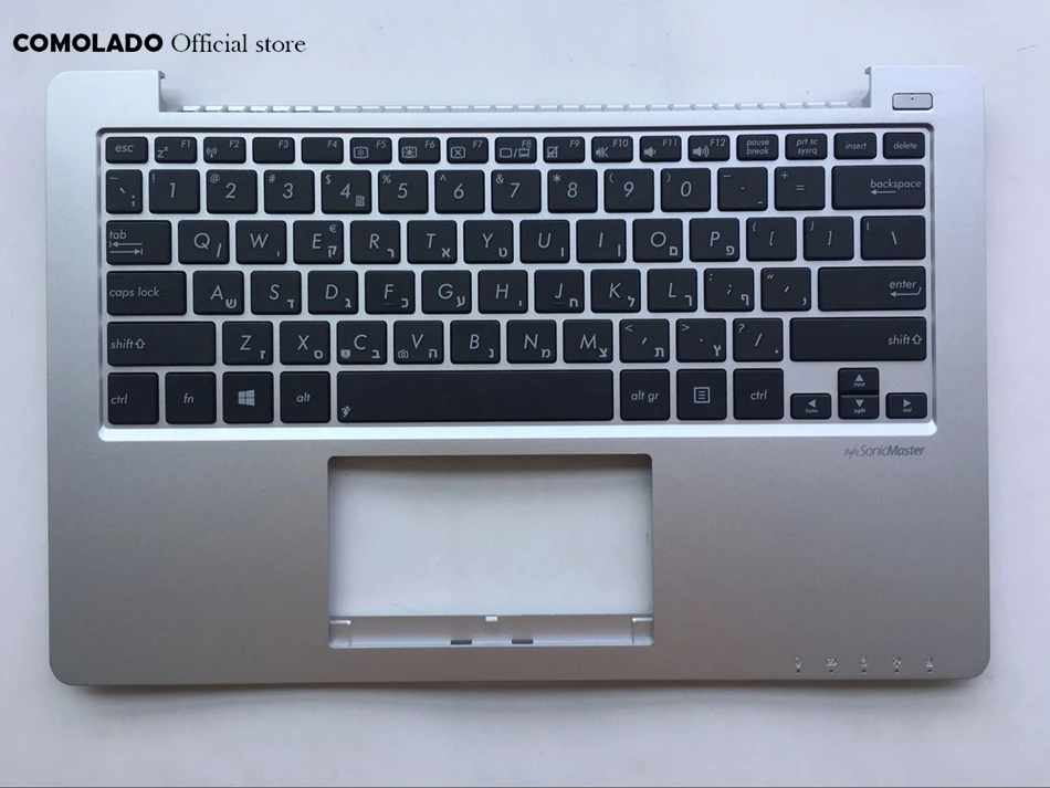 HB Иврит клавиатура для ASUS X201 X202 X201E x202E белая с C оболочкой Клавиатура ноутбука