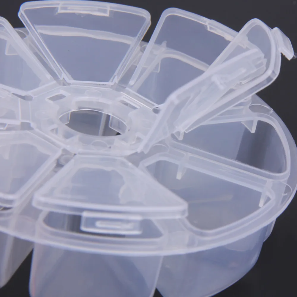 2 шт. Стразы для дизайна ногтей коробка демонстрации бусин чехол хранения 8