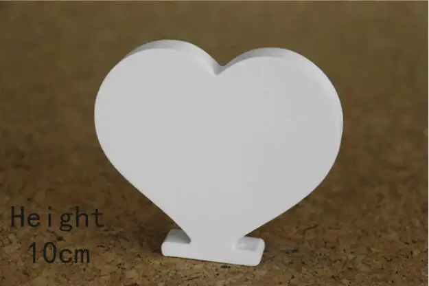 heart 10 см цифровой номер имя ребенка для дома свадебное украшение из искусственного дерева деревянные буквы бабочка Корона кольцо с алмазом в форме сердца - Цвет: heart