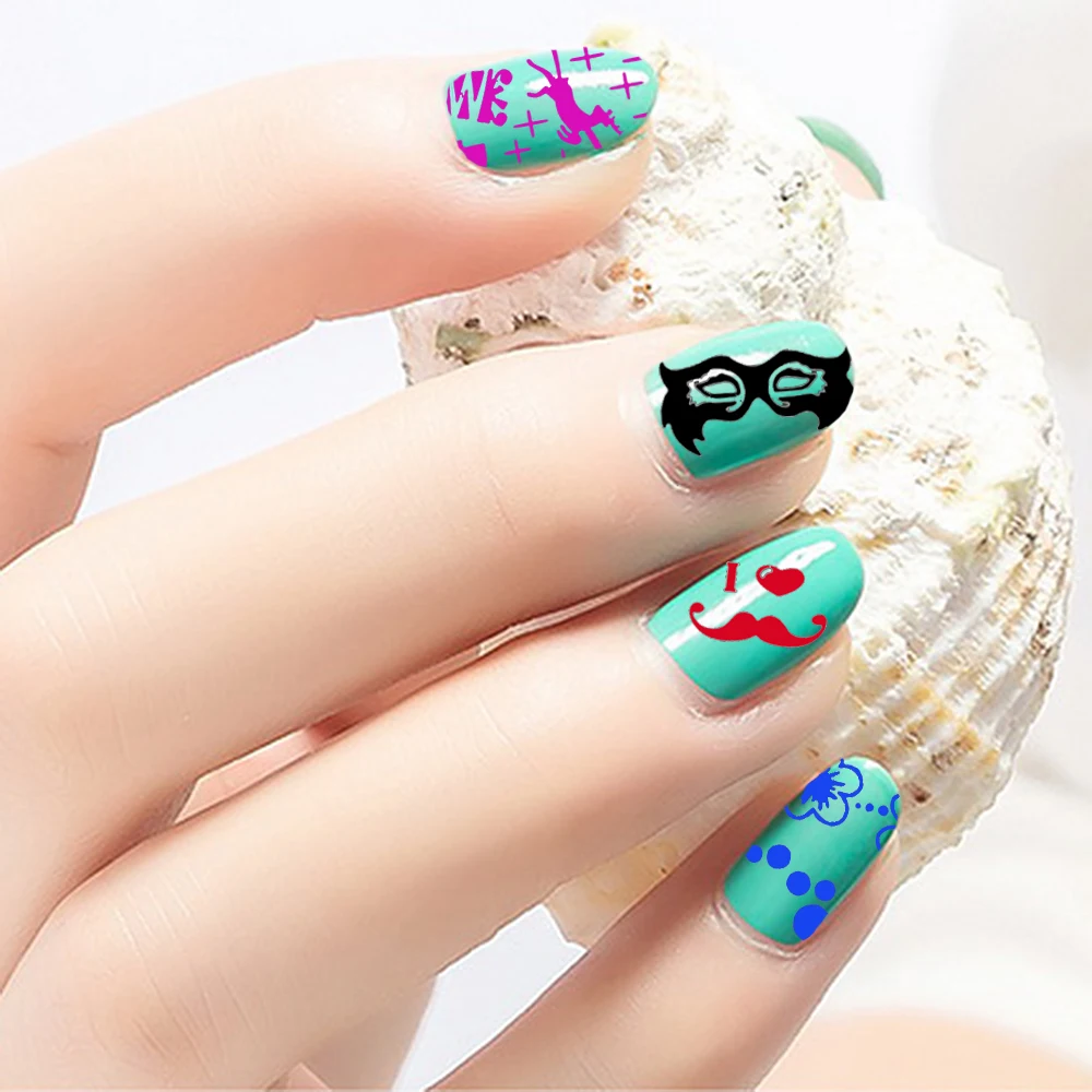 1 шт. трафарет для дизайна ногтей Коралловая рыба осьминог|stamp stencil|art stamping platenail art