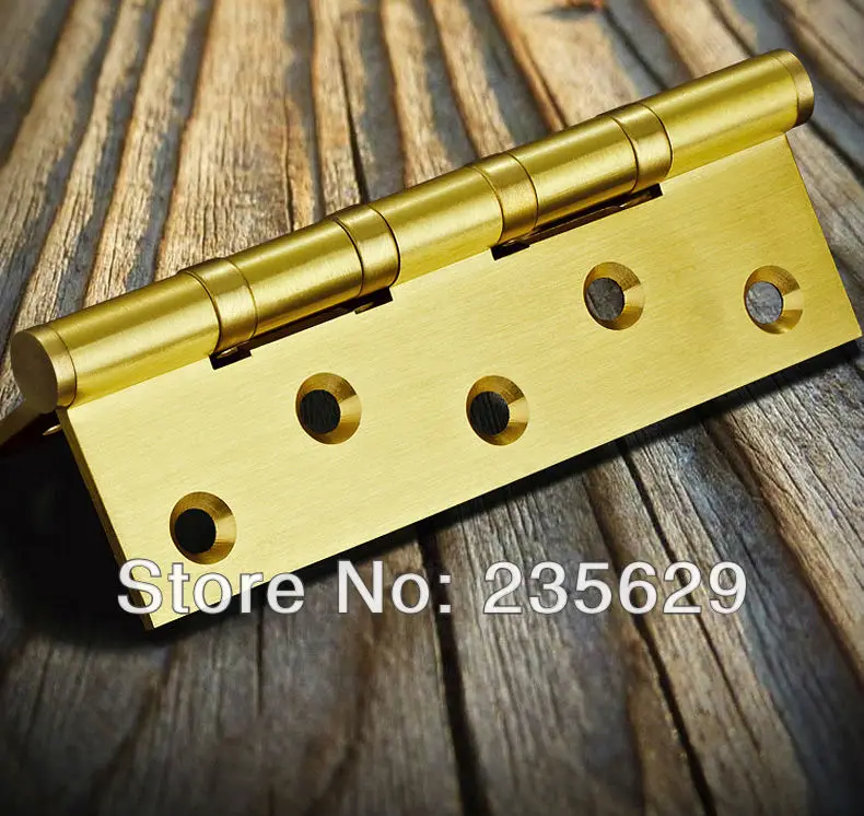 Бесплатная доставка 5 дюймовые латунные петли для деревянной