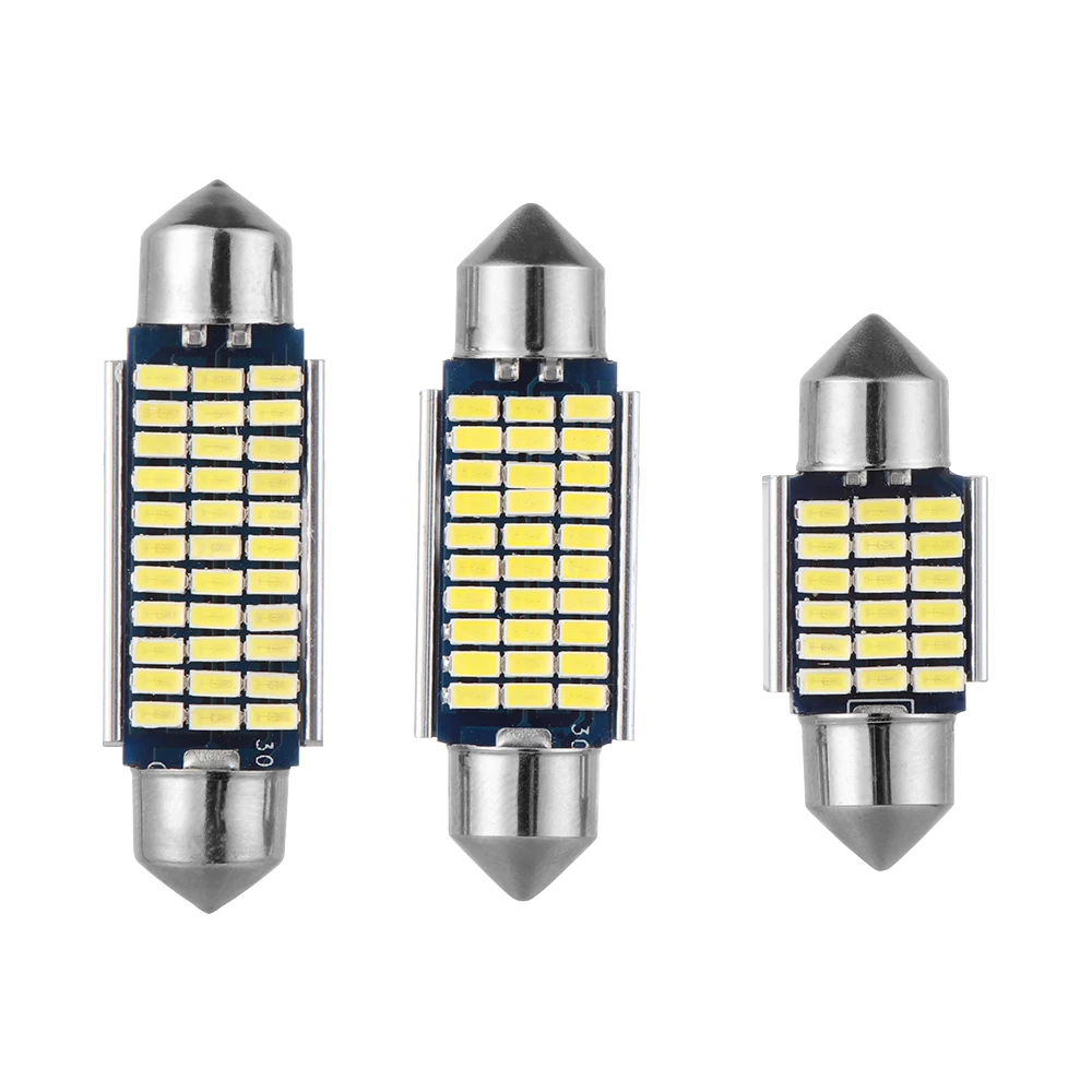 Фестон без ошибок Canbus C5W C10W Автомобильная внутренняя лампа 3014 SMD стайсветильник