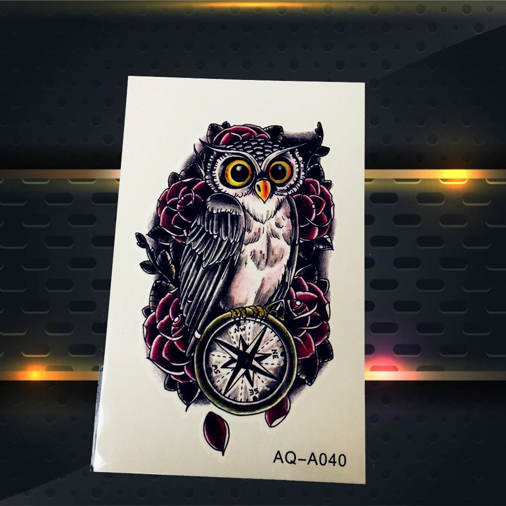 Летающая Лошадь Единорог Водонепроницаемый черный временные татуировки