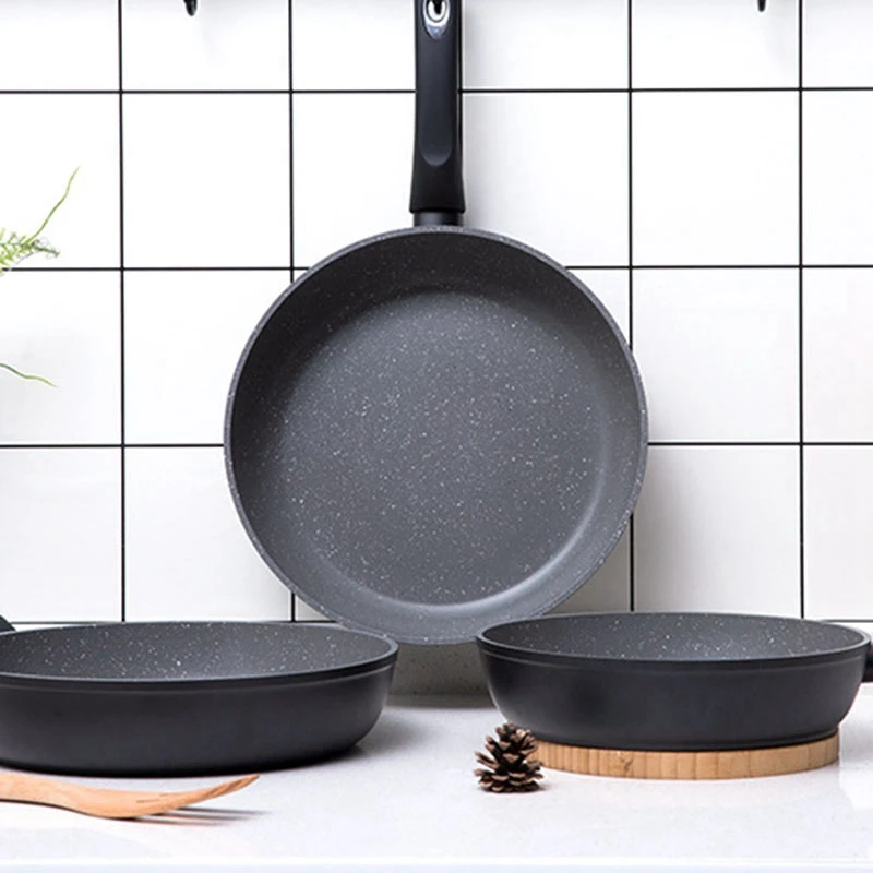 Горячее предложение! Круглая антипригарная сковорода с длинной ручкой мини