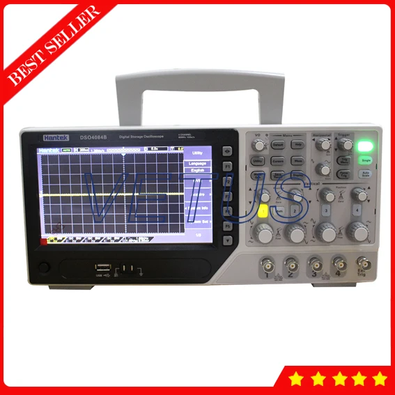 Hantek DSO4084B 80 МГц 1 Гвыб/с 4 канальный осциллограф с цифровым хранилищем Скоп более 14