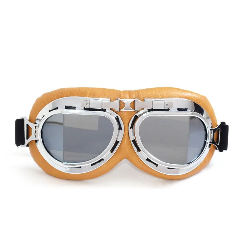 Цветные линзы Ретро Винтажные мотоциклетные очки Мотокросс Летающий скутер