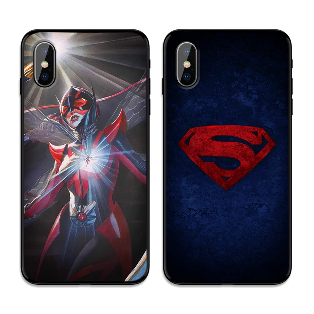Marvel Avengers Heros мягкая термополиуретановая крышка-чехол для Apple iPhone 6 6S 7 8 Plus 5 5S SE X XS MAX