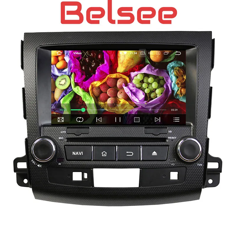 Автомагнитола Belsee 2 din Android 8 0 Восьмиядерный процессор стерео для Mitsubishi Outlander 2006-2012
