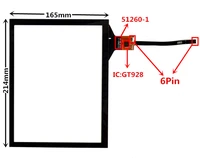 9 7 inch gt911 51260 1 w104dr 51270 capacitive touch digitizer for car dvd gps navigation multimedia touch screen panel glass
