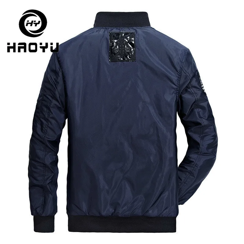 Mens Spring Jacket Military Long Sleeve Keep Warm Bomber Men Windproof Black Flight suit Slim Wind Breaker Outwear 3XL | Мужская одежда