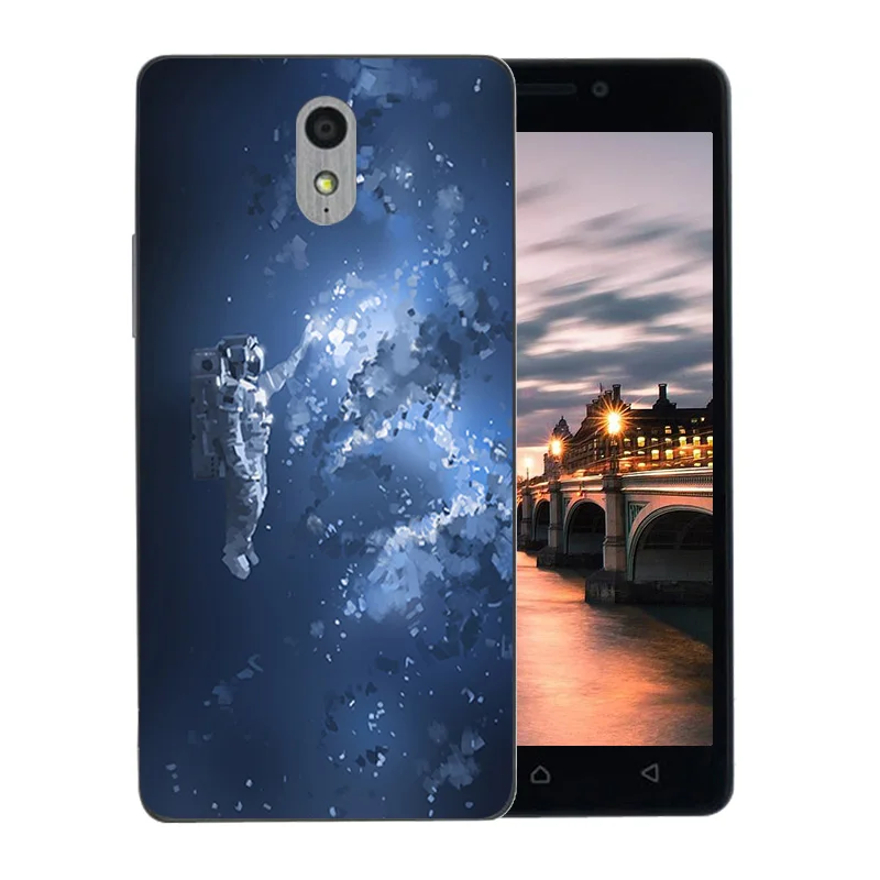 New For Lenovo P1M Vibe Space World Pattern Soft Silicon TPU Back Cover P1 M a40 Protector Phone Case |