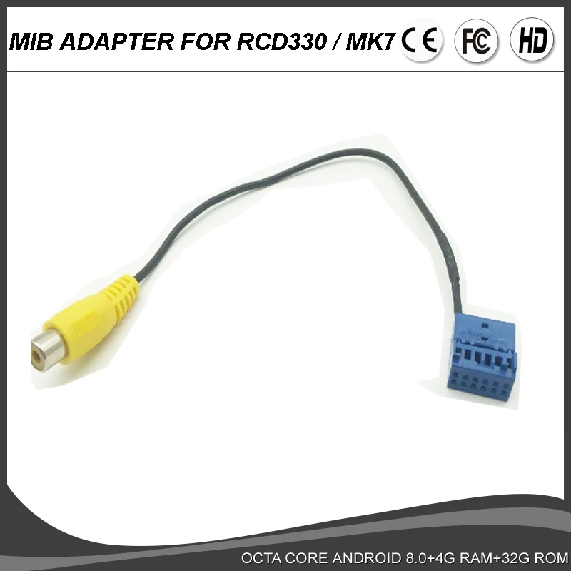 MIB адаптер для RCD330 RCD330plus GOLF7 MK7 радио стерео камеры заднего вида вход|Кабели