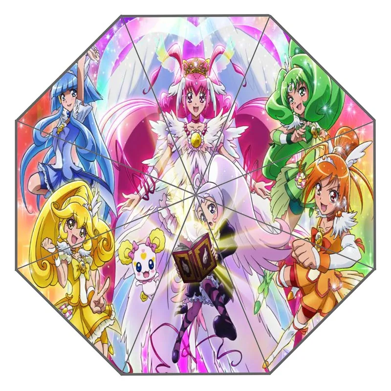 Пользовательский улыбка precure работа зонтик солнечный и дождливый солнцезащитный крем анти-УФ-зонтик# QAZ098K - Цвет: Umbrella