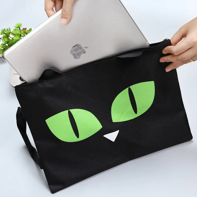 Сумка для документов Cute Cat A4 тканевая папка принадлежности 32*24 см школьные