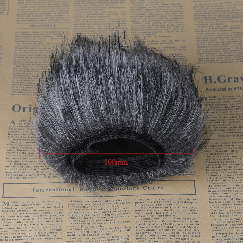 Профессиональный наружный пыльный микрофон Меховой чехол для ветрового стекла