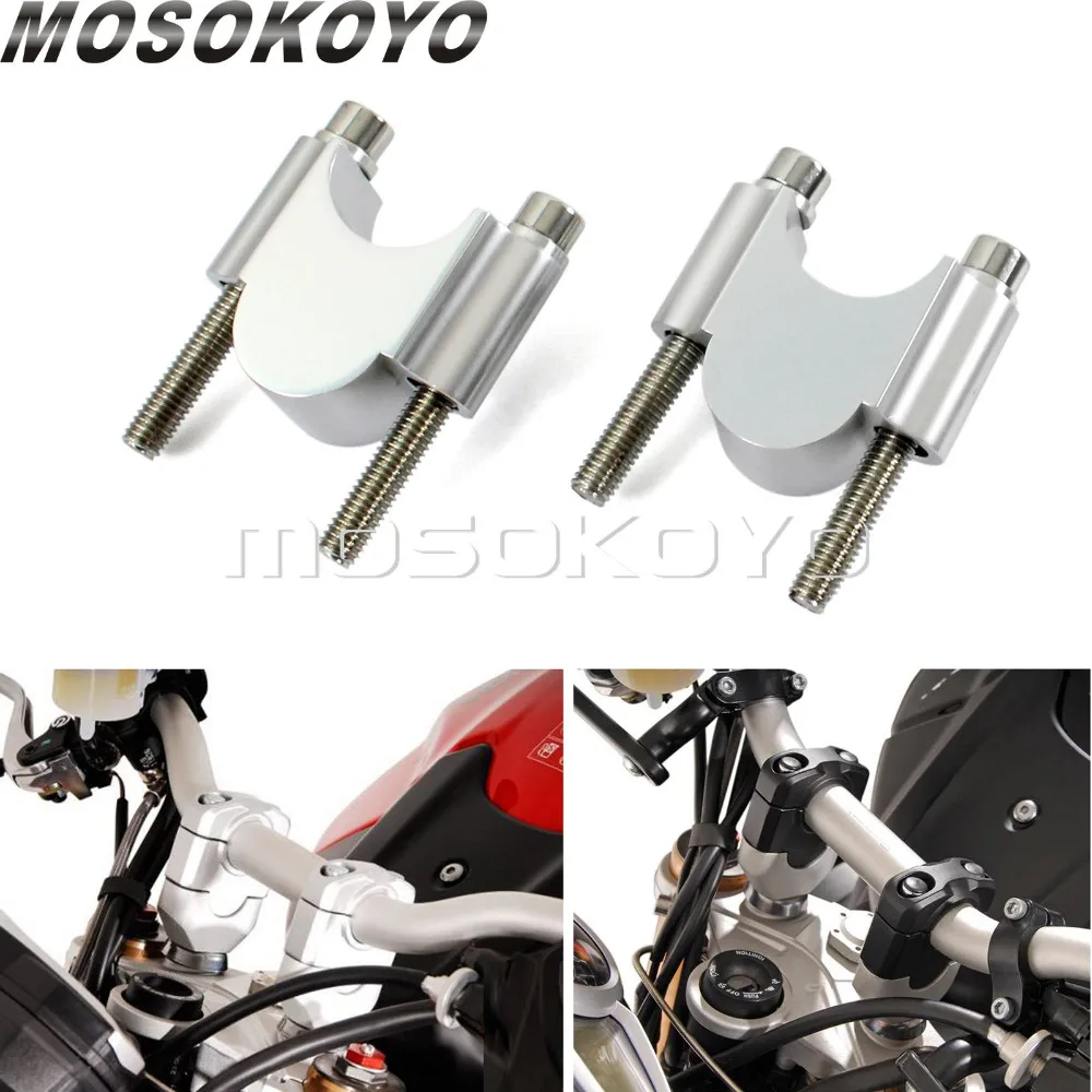 Мотоцикл CNC алюминиевый 7/8 &quotили 1 1/8&quot Руль Riser Kit 30 мм Rise 28 22 зажим Крепление для