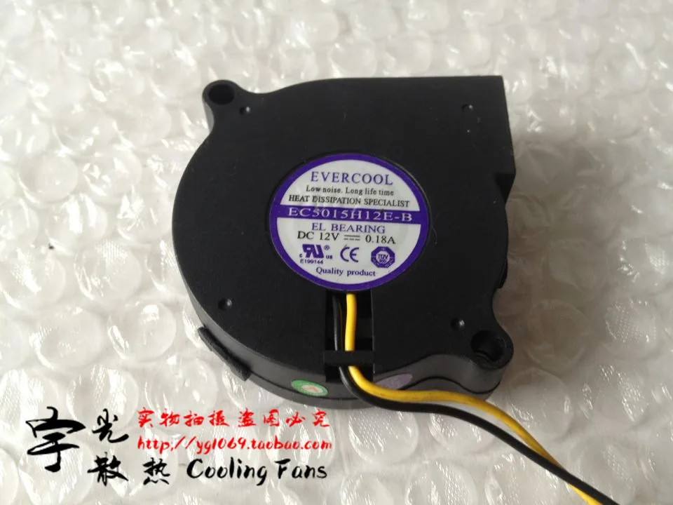 Бесплатная доставка оригинальный EVERCOOL EC5015L12H B 12 v 0 18 A 5 см 5015 50*50*15 мм Увлажнитель