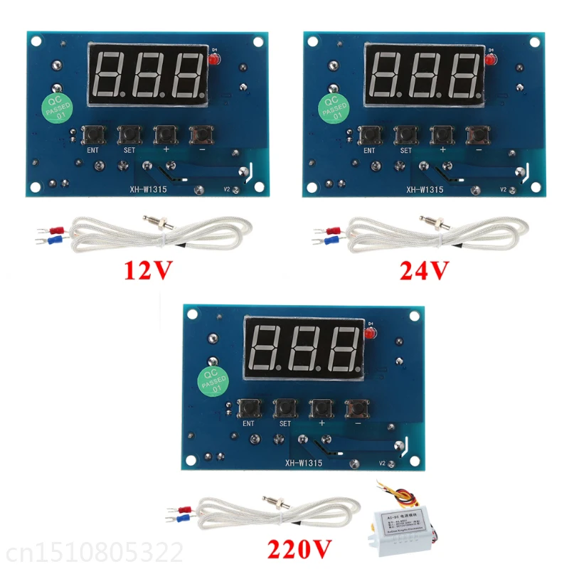Цифровой термостат K type модуль AC 220 V/DC 12/24V 30C до + 999C плата контроллера|digital