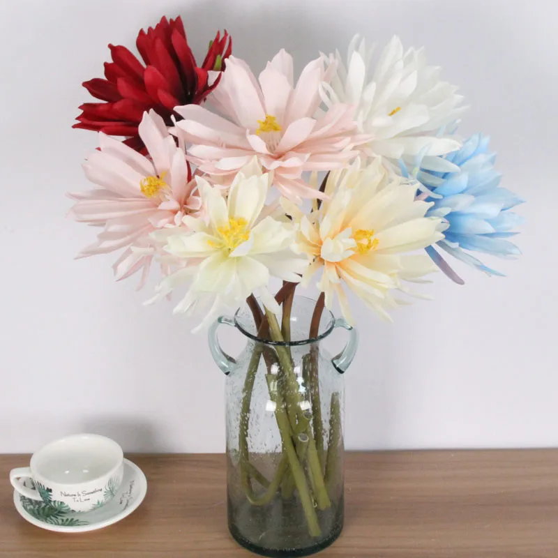 High Quality Epiphyllum DIY Silk Artificial Flower Valentine's Day Romantic Bouquet Wedding Living Room Home Decorative Flowersr | Дом и