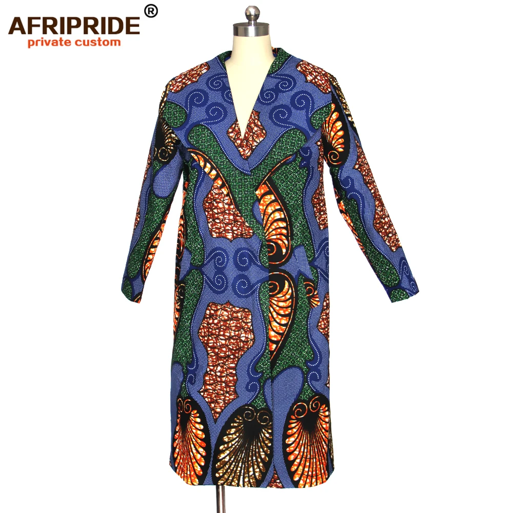 2019 африканские пальто для женщин AFRIPRIDE чистый хлопковый Базен riche Анкара печати