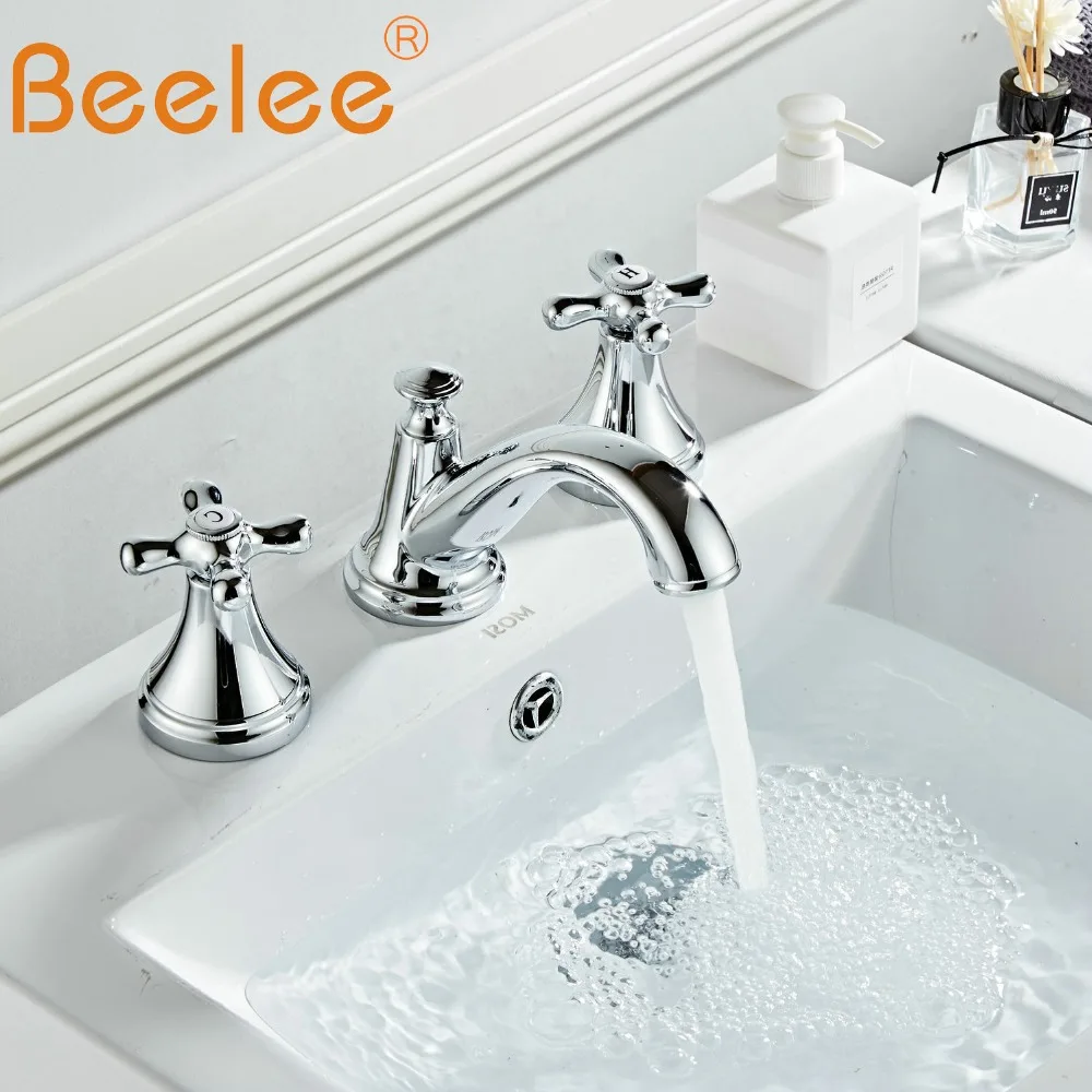 Смеситель для ванной комнаты Beelee латунный кран воды хромированная отделка
