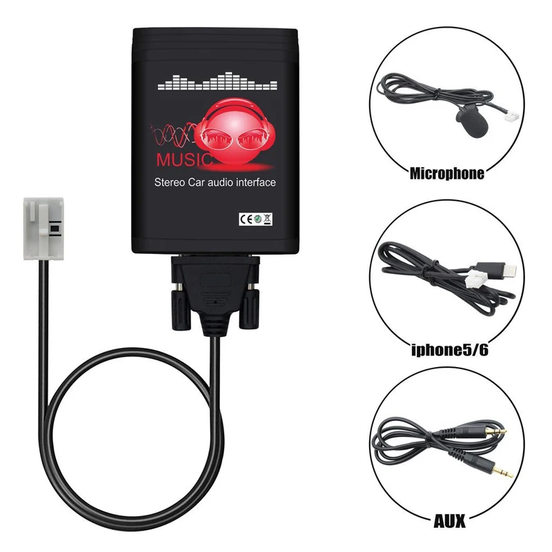 Автомобильный адаптер Moonet Bluetooth MP3 USB/AUX 3 5 мм стерео Hands Free 12 контактов подходит для