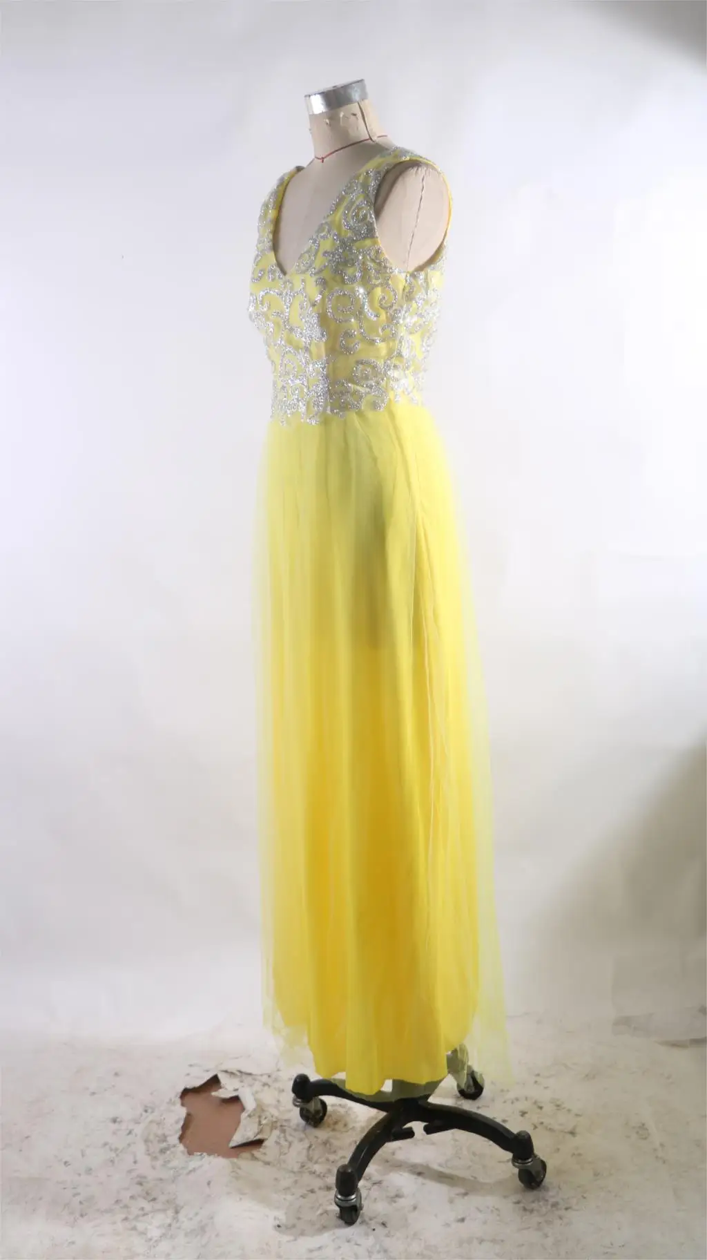 ZTVitality 2018 Vestidos сексуальное однотонное желтое длинное платье с v-образным вырезом и