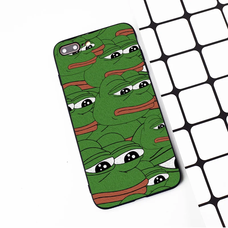M276 Pepe Memes Sad Frog Черный Мягкий ТПУ силиконовый чехол для Apple iPhone 11 Pro XR XS Max X 8 7 6 6S Plus 5 5S