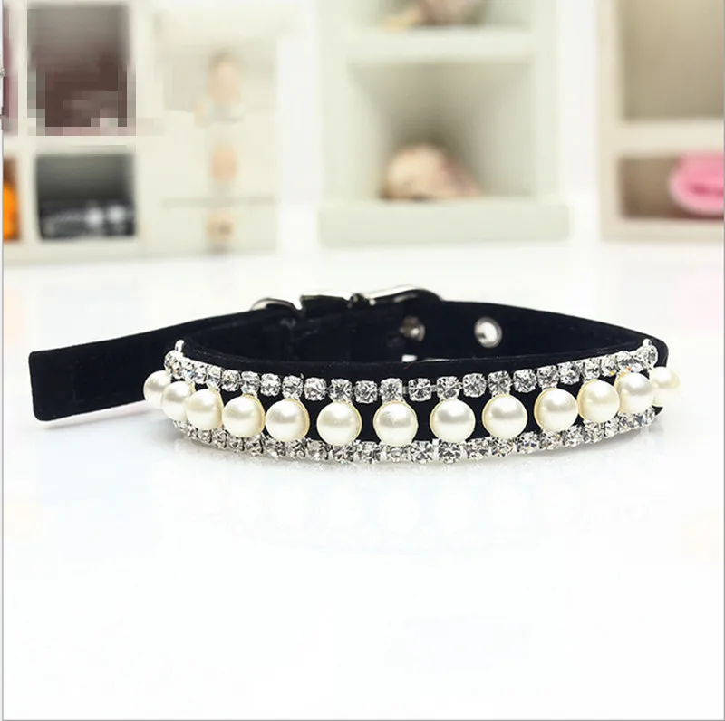 Роскошные украшения для домашних животных аксессуары собак жемчужное ожерелье