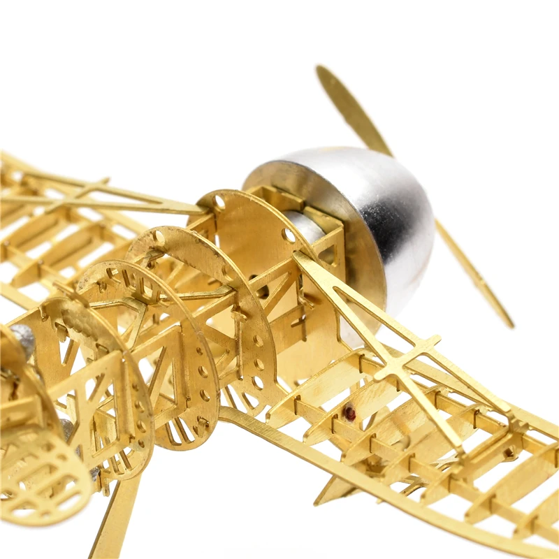 3D Puzzle 1/160 Scale GeeBee Racer R-2 DIY Metal Assembling Model Upmarket Professional Etching Brass Funny Gift Exquisite toys | Игрушки и