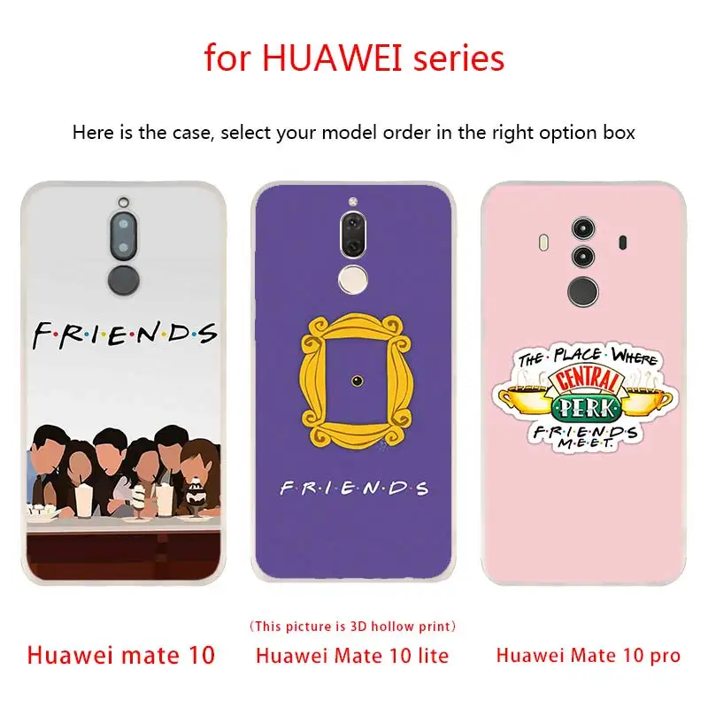 Чехол для телефона Perk Coffee friends tv Huawei Mate 30 20 10 Lite Pro мягкий силиконовый чехол Y9 2019 2018
