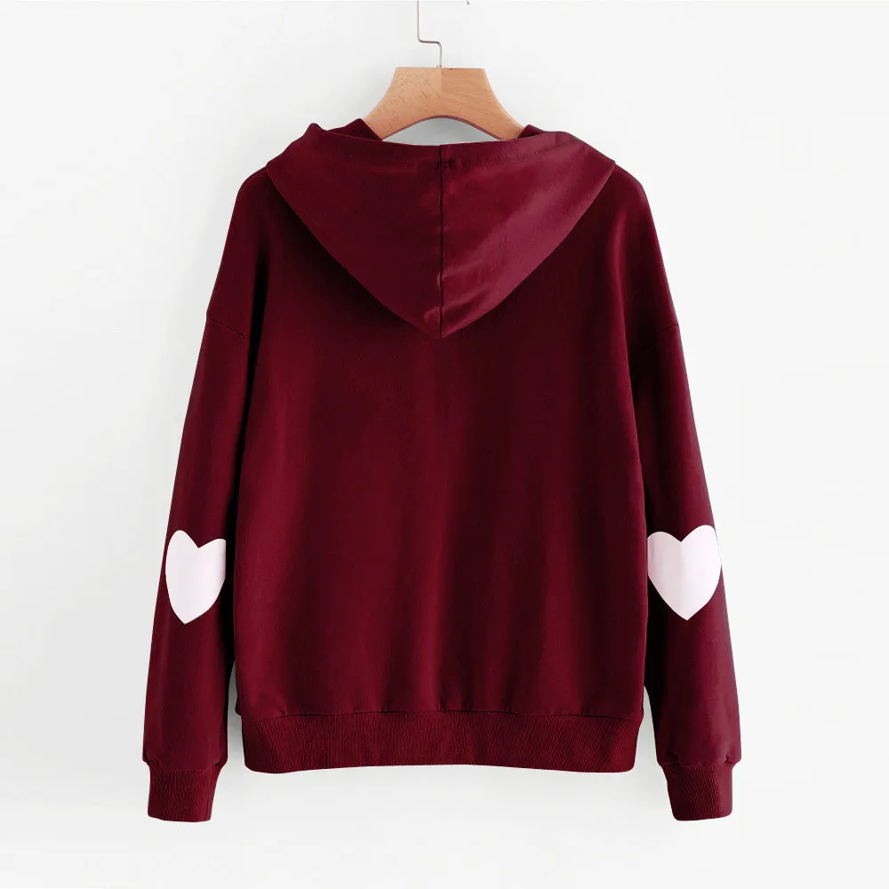 Women Pullovers Hoodie Sweatshirts Cotton Black Pink Long Sleeve Oversized Girl Harajuku Hoodies Tracksuit Loose Casual Female | Женская
