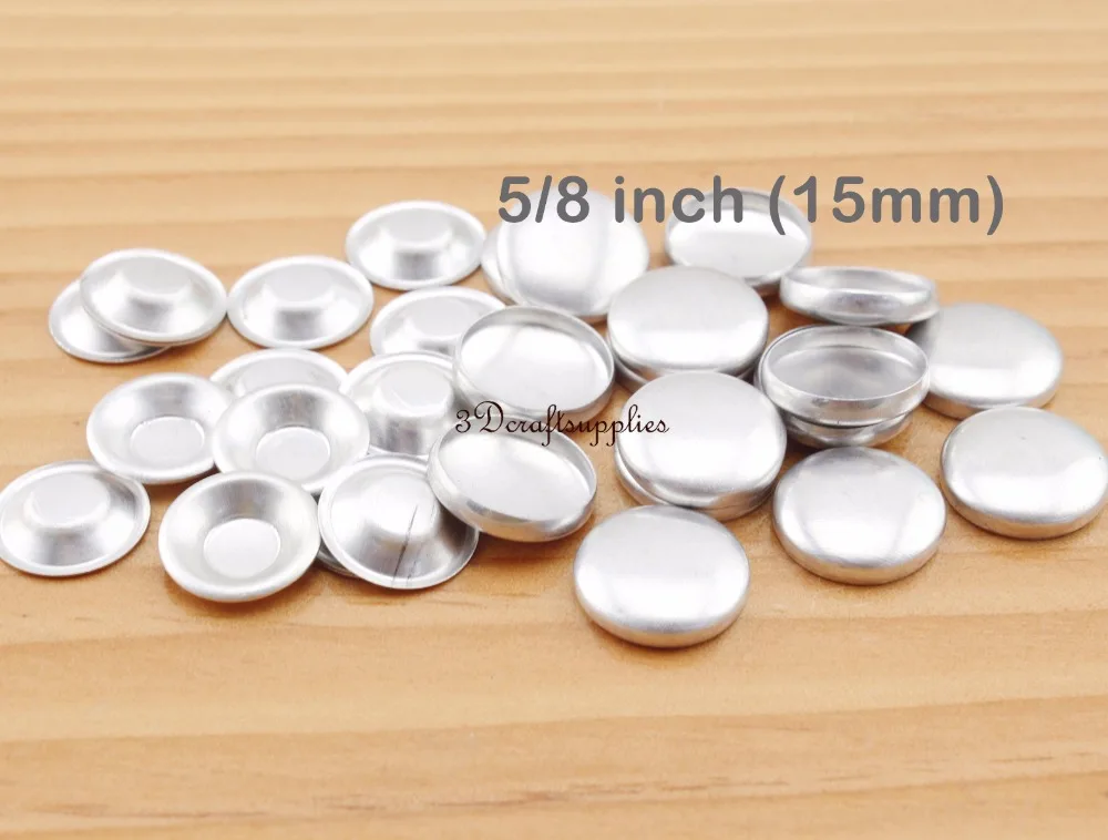 25 Комплектов 15 мм тканевых кнопок с плоской задней крышкой | Багаж и сумки