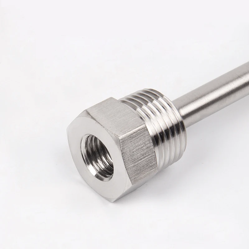 Наружный диаметр 10 мм 35/80/100 Thermowell резьба 1/2 дюйма (DN15) нержавеющая сталь 304