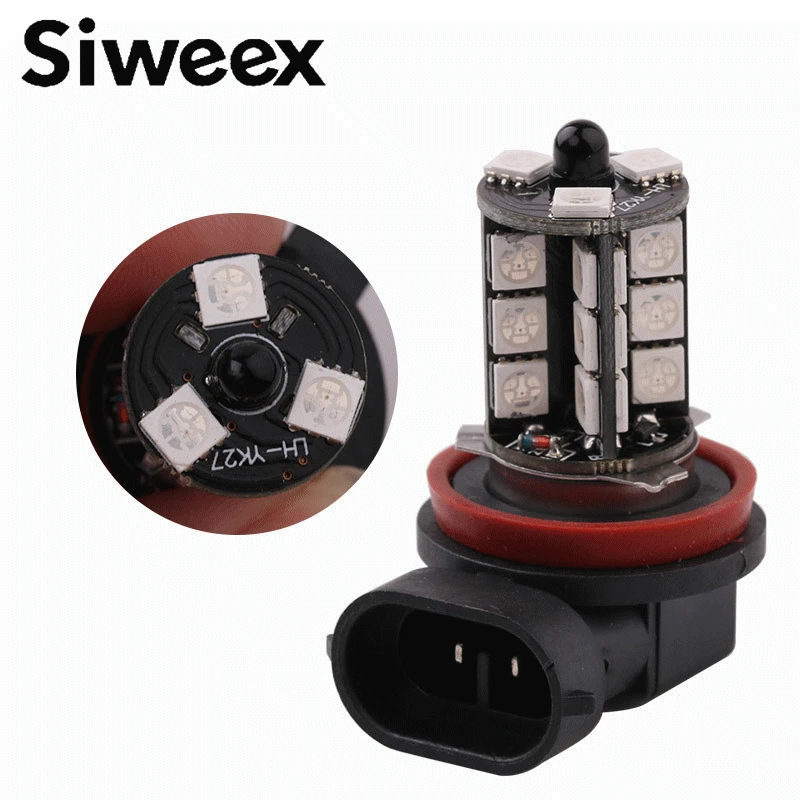 2 шт. автомобисветильник светодиодные ламсветильник H4 H7 H8 H11 5050 27 SMD|lamp 12v|h8 h11reverse