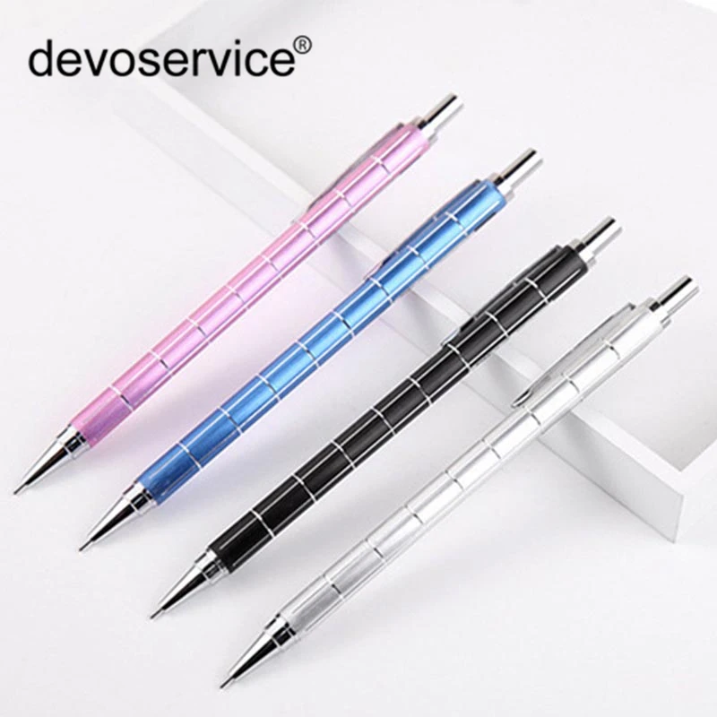 

1PC New 0.5mm/0.7mm Cute Kawaii Metal Mechanical Pencil Creative Automatic Pen For Kids Sketch Stationery Writing School Supply