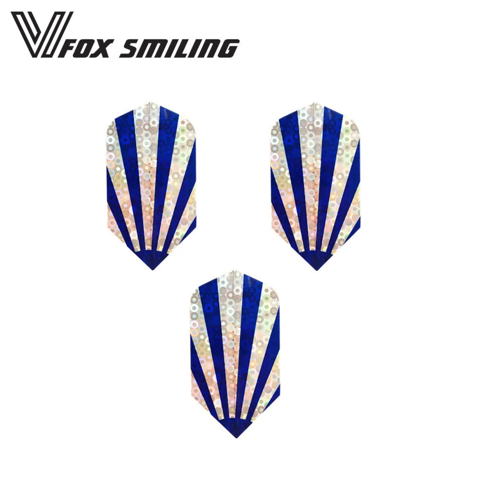 DFL-0203002 3pcs Fox Smiling, 3 шт., 15 видов стилей, красивые лазерные дартс, полеты, тонкая и стандартная форма, для профессиональных дартс, аксессуары, перо - Цвет: DFL-0203002 3pcs