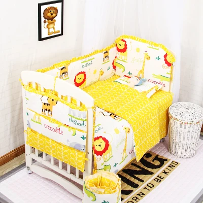 6 шт. постельное белье для детей с изображением облаков и звезд розовый серый