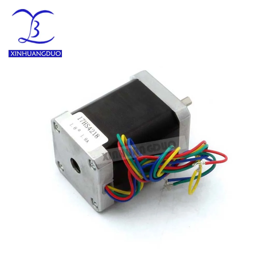 100 шт. Nema 17 шаговый двигатель 60 мм 17HS4218 42BYGH 1.8A 65Ncm CE ROSH CNC Laser Grind Foam Plasma Cut Бесплатная