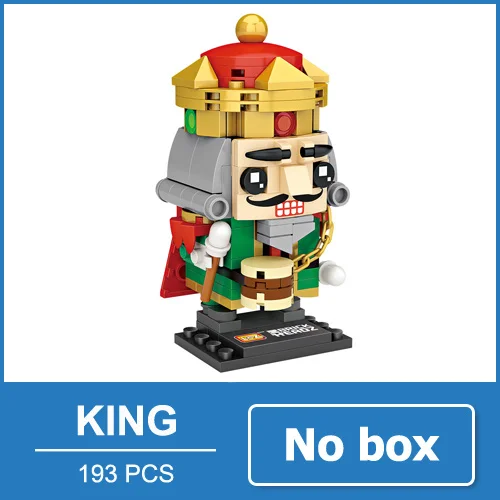 King no box LOZ Симпсоны фигурка аниме модель Миниатюрные фигурки блоки игрушки мультфильм Фильмы подарок для девочек женщин друзей - Цвет: King no box