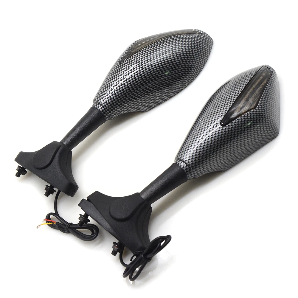 LED Turn Lights Motorcycle Handlebar End Rear Side Mirrors Moto Rearviews Mirror For Honda CRV CBR CBR1000 X-ADV 750 YAMAHA | Автомобили и