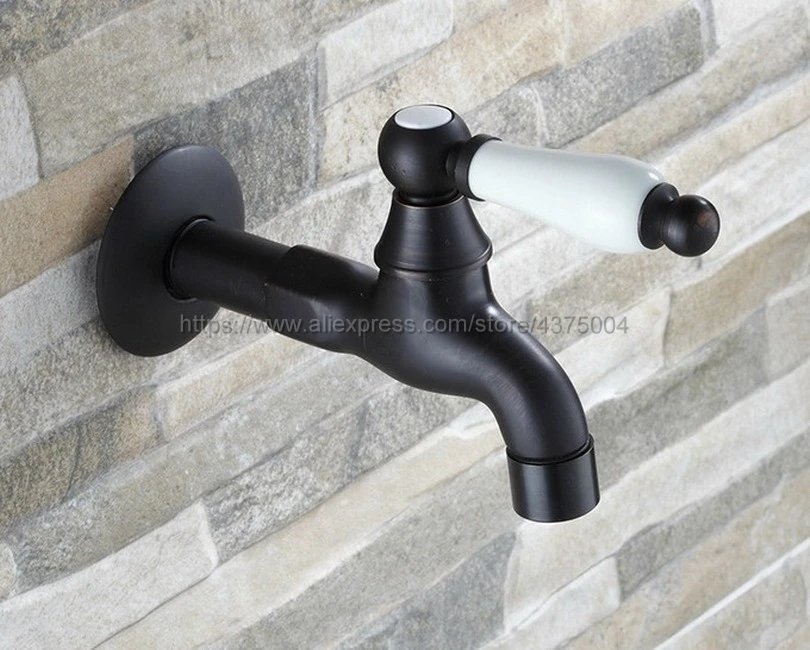 

Black Oil Rubbed Brass mop pool wall mounted faucet, Single cold kitchen Cold Water Faucet Nav117