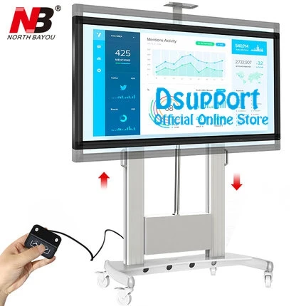 Моторизованный подъемный экран NB TW100 сверхмощная тележка с креплением для