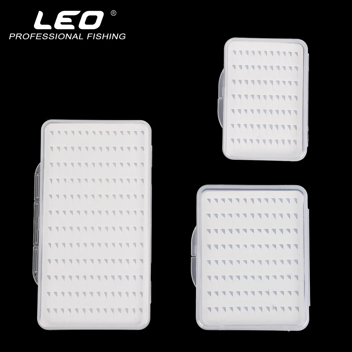 Leo Fly Hook Box 28055 Fly коробка рыболовных крючков с пеной водонепроницаемый прочный рыболовный снасти Прозрачный s m l Размер Pesca