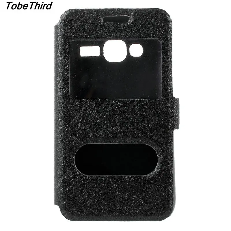 For Samsung J1 Mini Prime Case Silk Grain Dual View Window Leather Magnetic Flip Cover Galaxy | Мобильные телефоны и