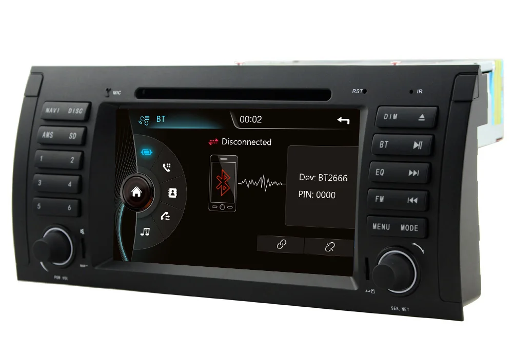 Бесплатная Доставка 7 дюймов Car Audio Для BMW E53 DVD E39 X5 С GPS Bluetooth Радио RDS USB SD управления