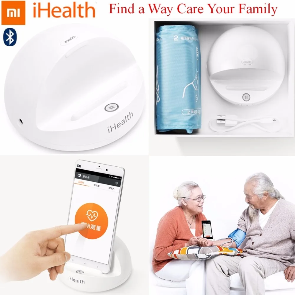 Bluetooth! Оригинальный Xiaomi iHealth умный кровяное давление док монитор система для
