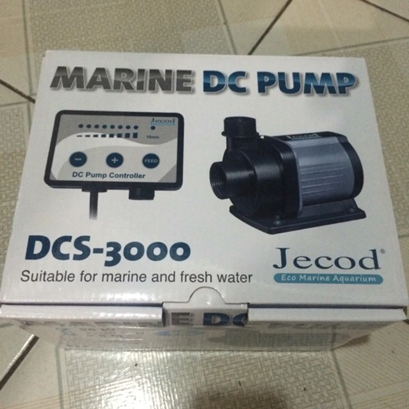 Jebao/jecod DCS-3000 морской DC насос 110-240 в эко аквариум погружной для соленой воды и