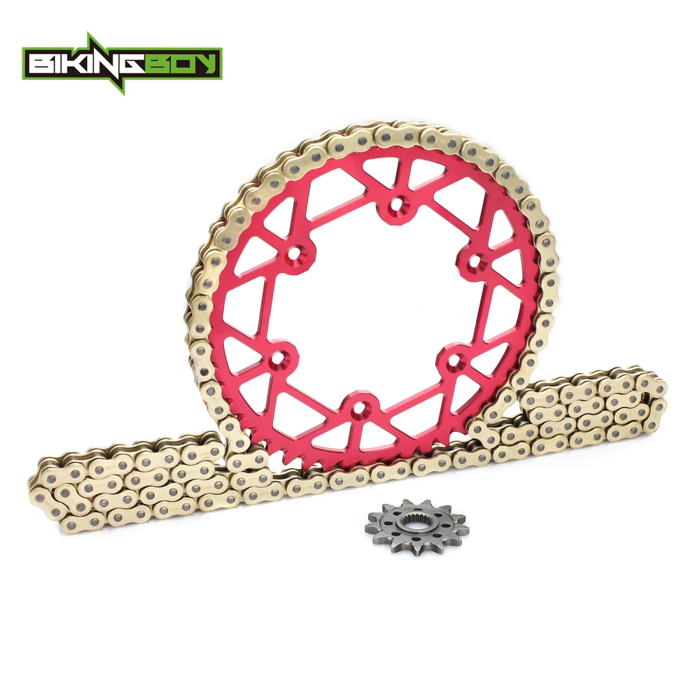 Передняя Звездочка BIKINGBOY 13T задняя 48T-52T 520 120L X-ring цепь CRF 450 R 02-19 03 04 06 08 09 10 450X05-18 CR 250